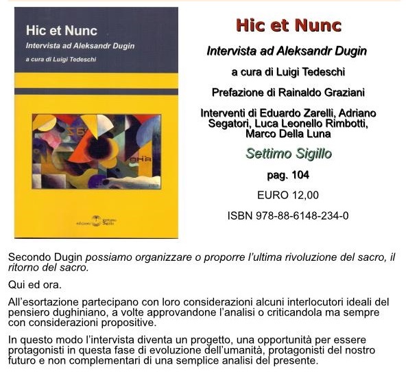 Progetti  Hic et Nunc